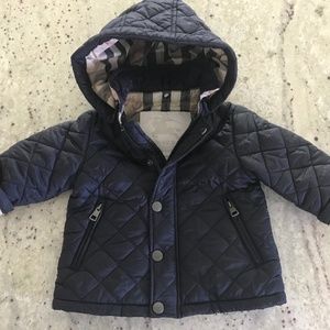never worn BURBERRY kids jacket- 6 months